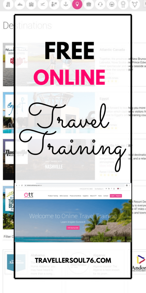 Looking to acquire new skills? Learn about the world of travel? Then take free online travel training courses at OTT. Check it out! #travel #traveleducation #travelbloggers #travelecourses #onlinetraveltraining