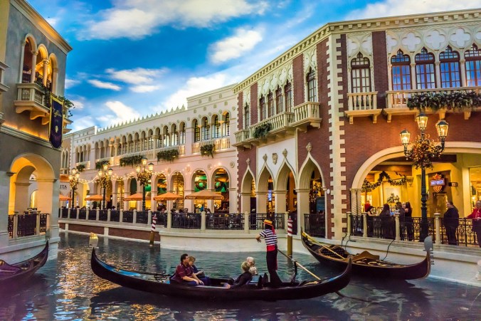 Gondolas, The Venetian, Las Vegas, Nevada, shopping