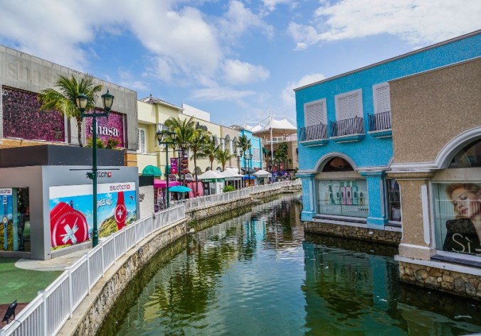 Go for some retail therapy at La Isla mall in Cancun, Mexico