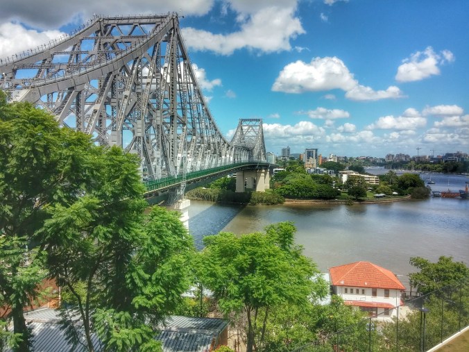 Bridge over the Brisbane River in Brisbane, Australia.