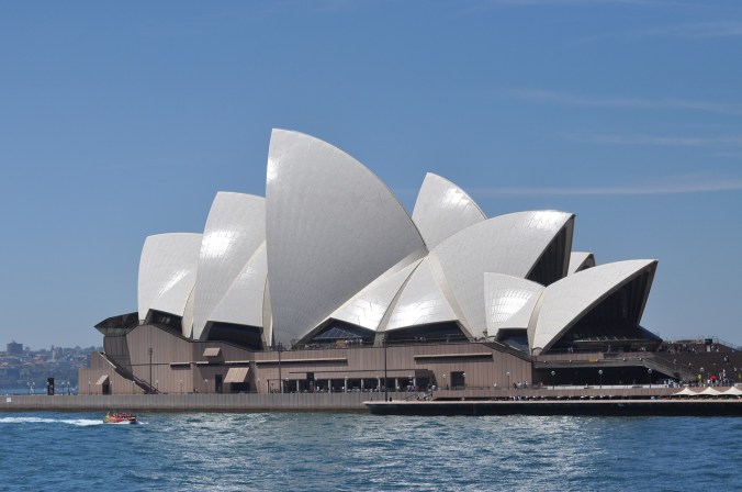 An architecture marvel and world landmark, the Opera House in Sydney, Australia.