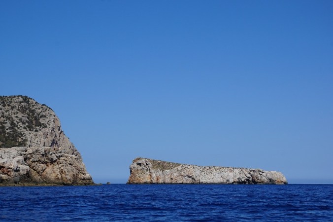 Rock islands near Ibiza.