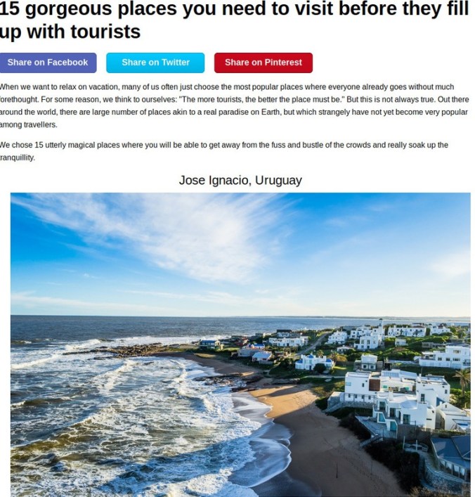 Looking for new destinations to visit and that are not overcrowded? Then take a look at these 15 gorgeous places around the world!