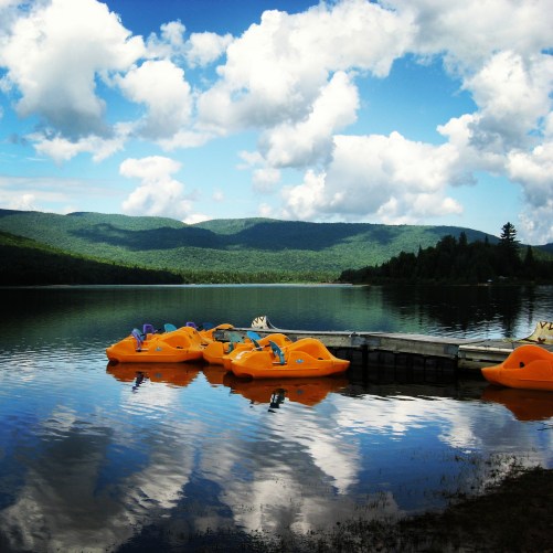 The mountainous area of the Laurentians, north of Montreal, is a great place to spend the day resting and relaxing.