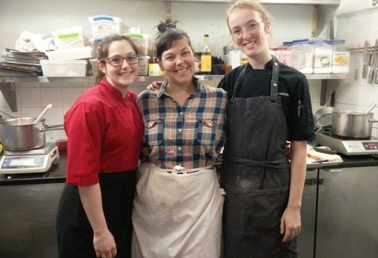Pâtissières, baking staff at Auberge Saint-Gabriel in Old Montreal