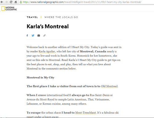What to see and do in Montreal, Canada. Check out the I Heart My City edition on National Geographic Travel #travel #Canada #NatGeo #traveltips #bucketlist #wanderlust